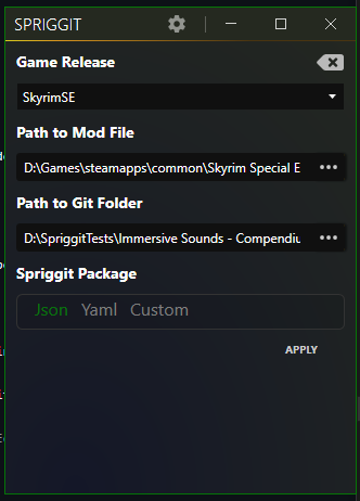 Spriggit UI